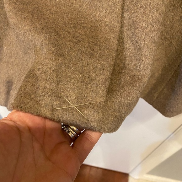 Calvin Klein Tan Wool Blend Peacoat NWOT - Size 12P - Picture 8 of 11